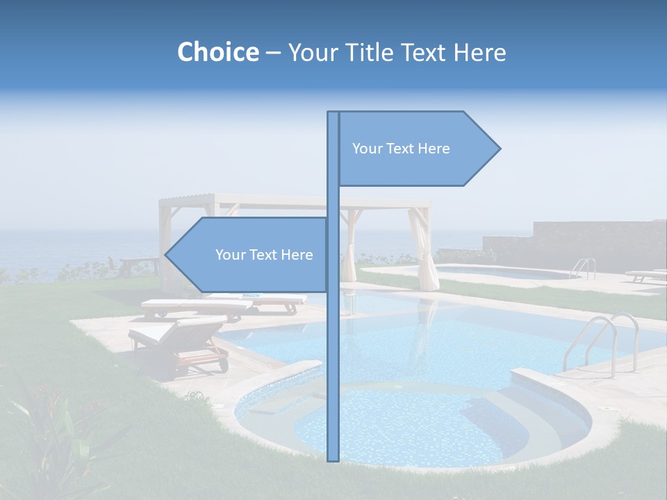 Turquoise Resort Tourism PowerPoint Template