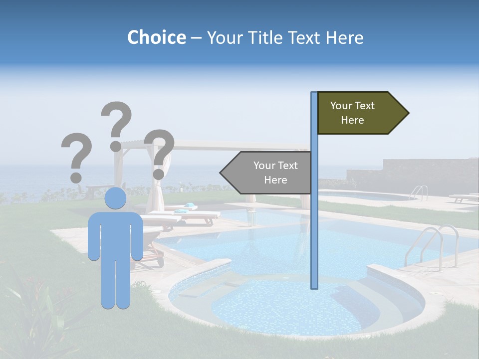 Turquoise Resort Tourism PowerPoint Template