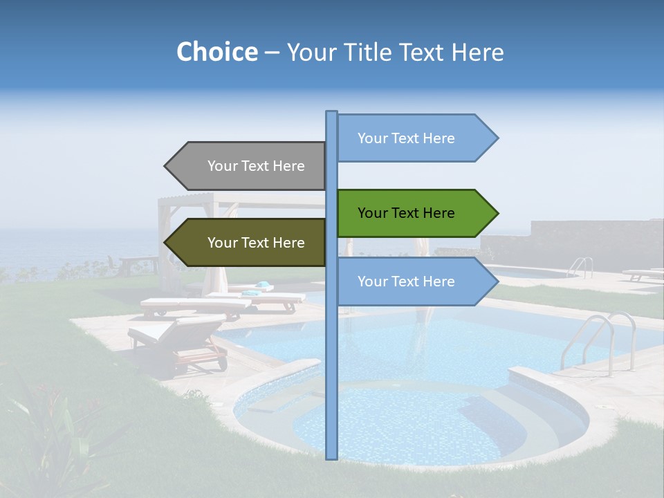 Turquoise Resort Tourism PowerPoint Template