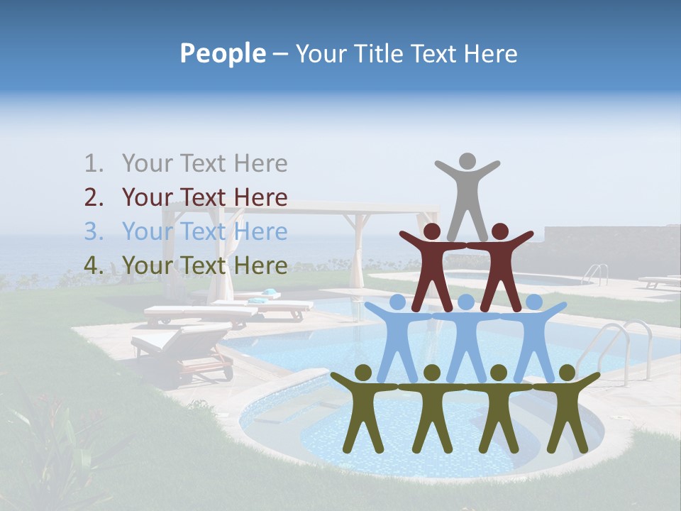 Turquoise Resort Tourism PowerPoint Template