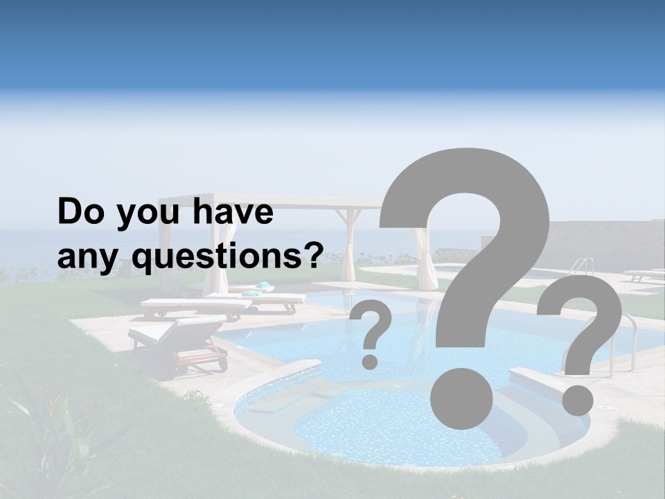 Turquoise Resort Tourism PowerPoint Template