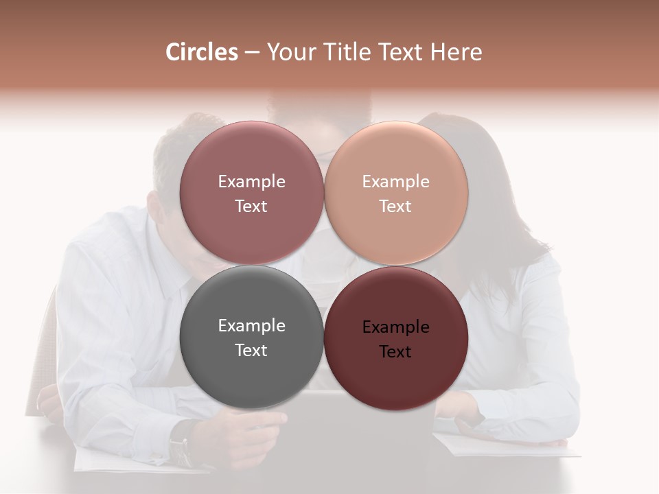 Leadership Team Three PowerPoint Template