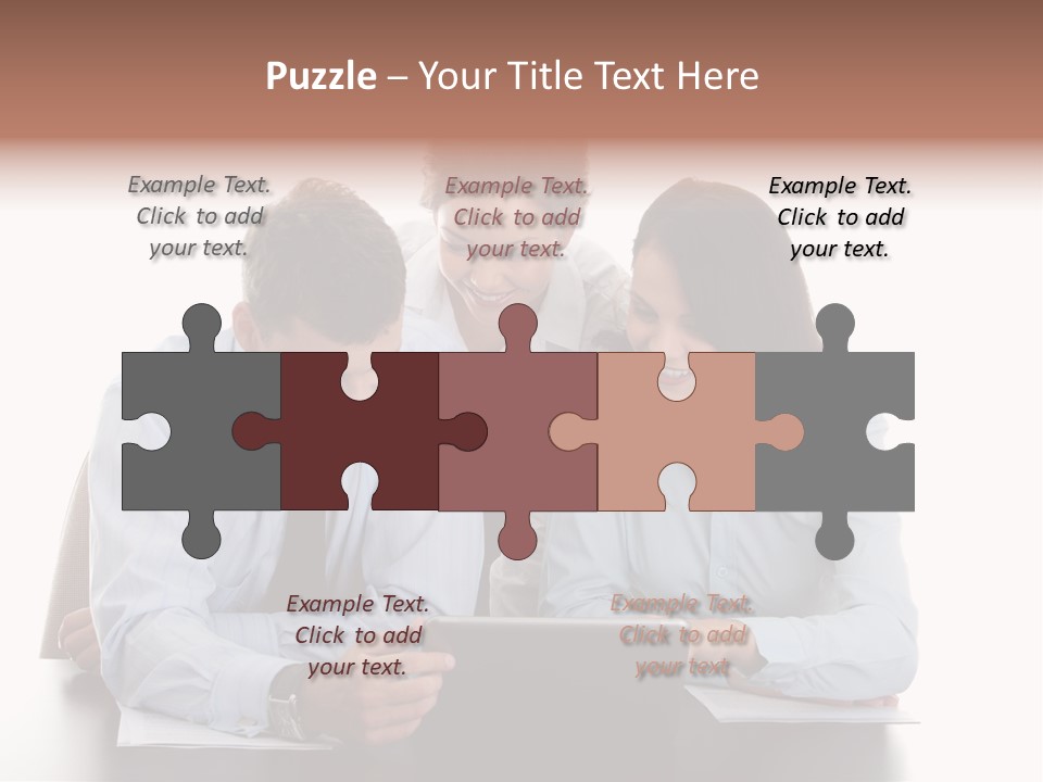 Leadership Team Three PowerPoint Template