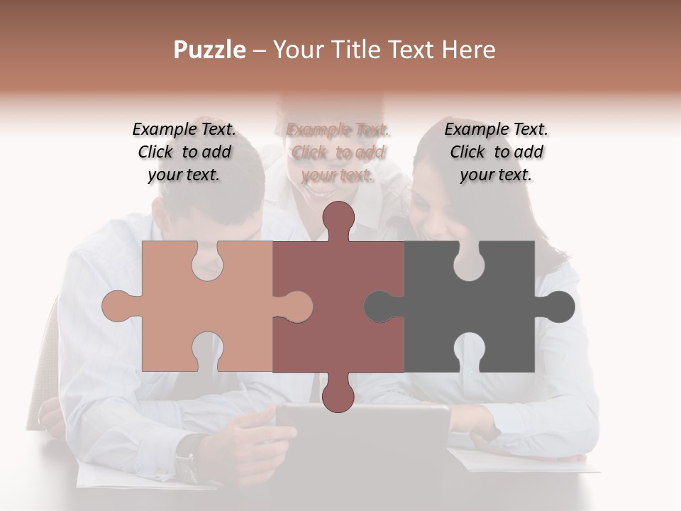 Leadership Team Three PowerPoint Template