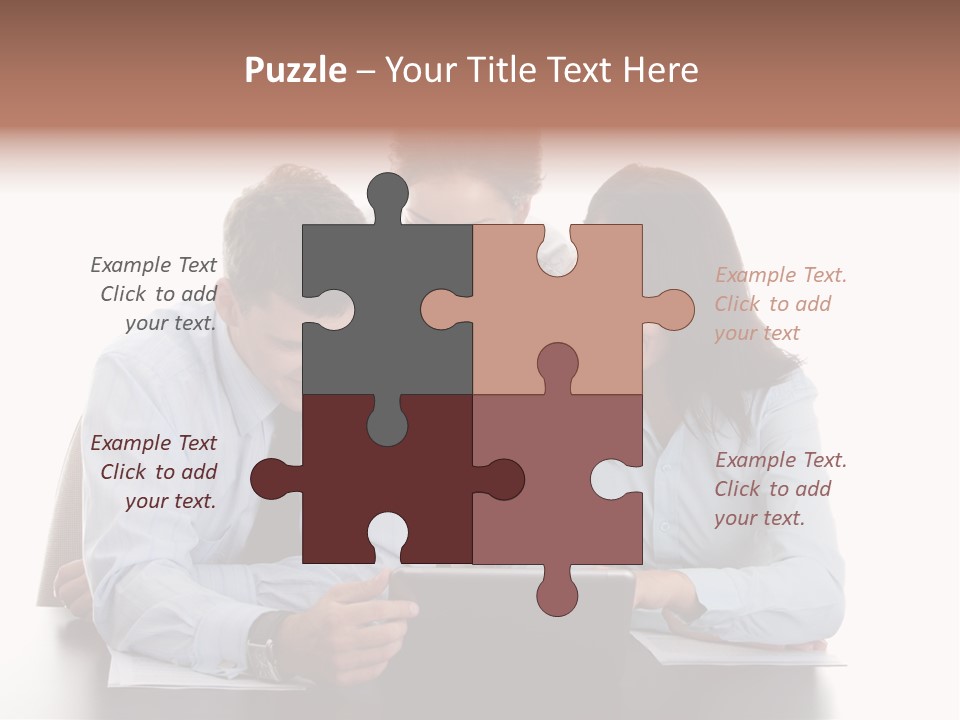 Leadership Team Three PowerPoint Template