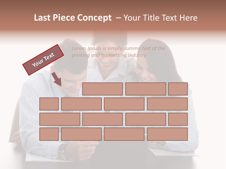 Leadership Team Three PowerPoint Template