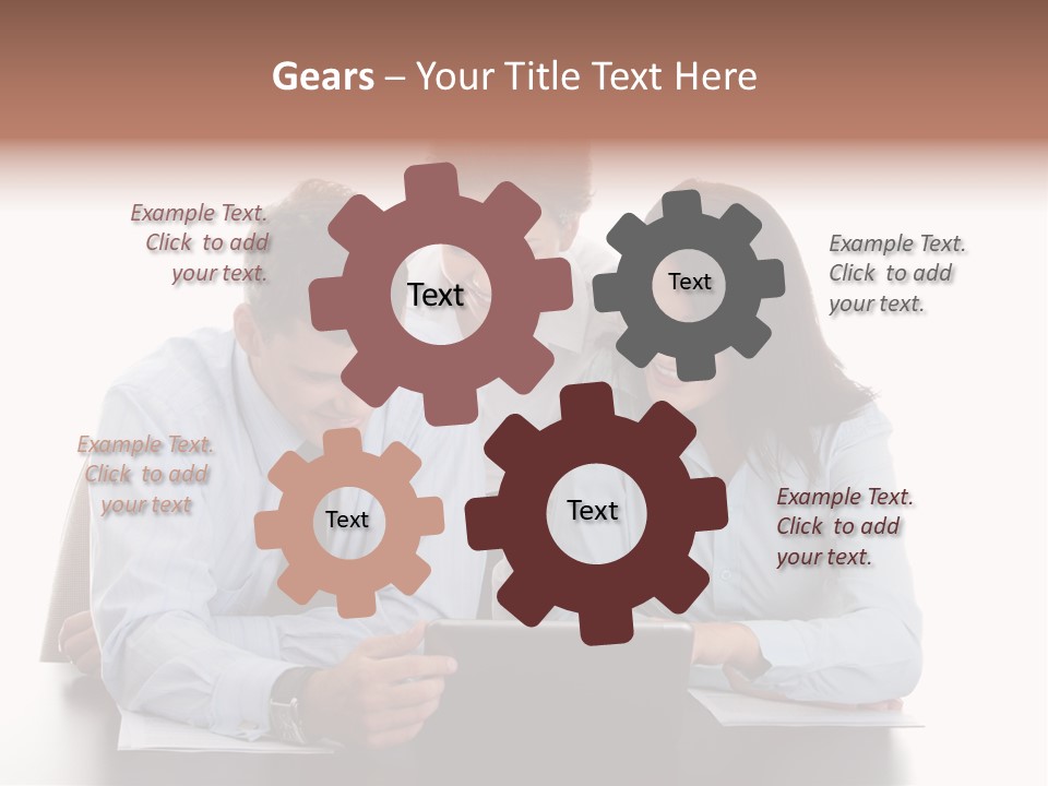 Leadership Team Three PowerPoint Template