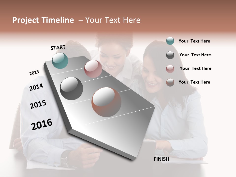 Leadership Team Three PowerPoint Template