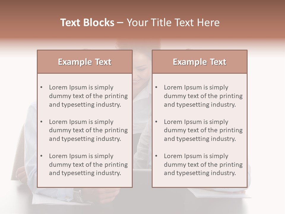 Leadership Team Three PowerPoint Template