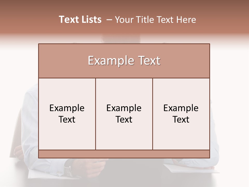 Leadership Team Three PowerPoint Template