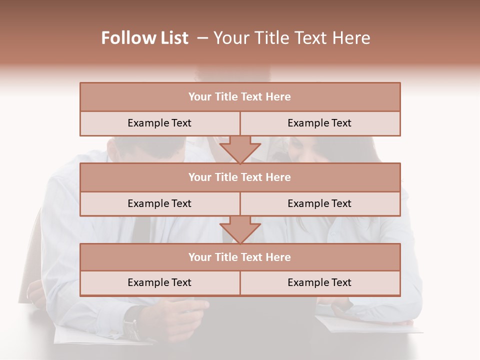 Leadership Team Three PowerPoint Template