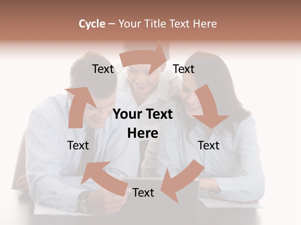 Leadership Team Three PowerPoint Template