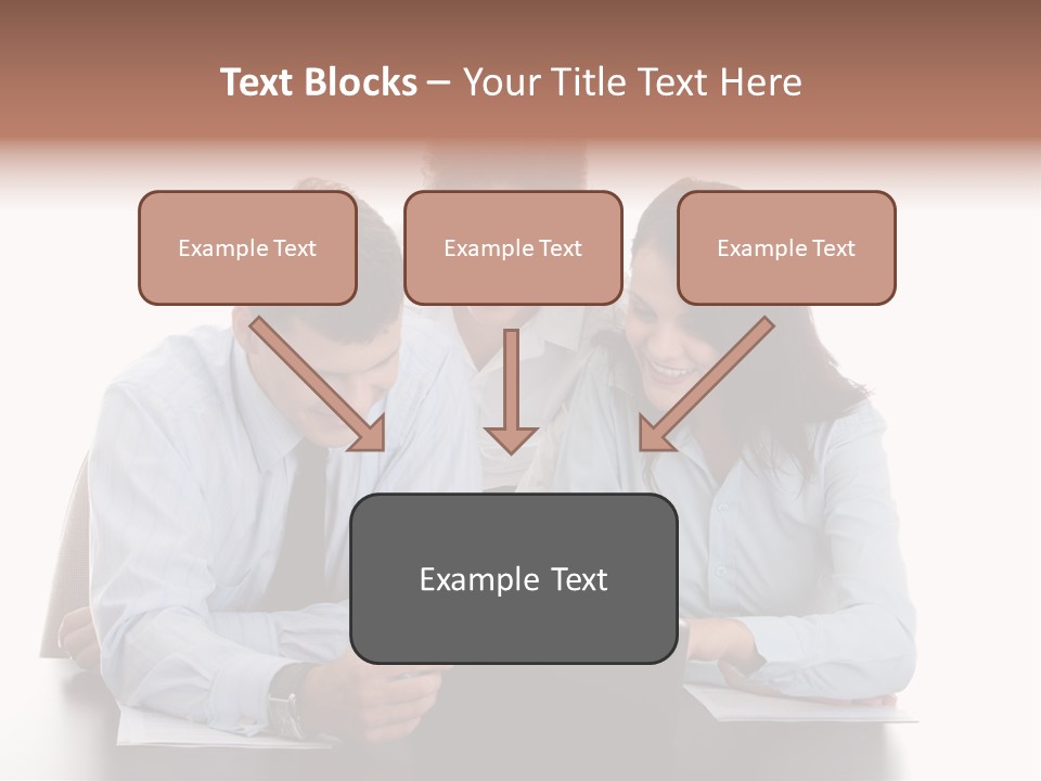 Leadership Team Three PowerPoint Template