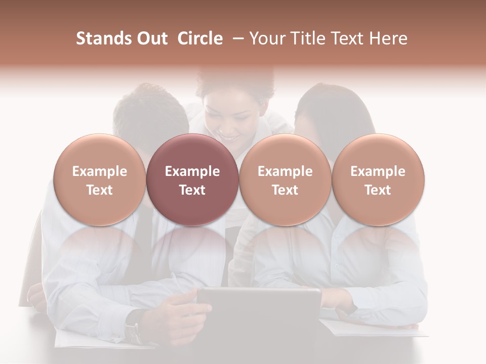 Leadership Team Three PowerPoint Template