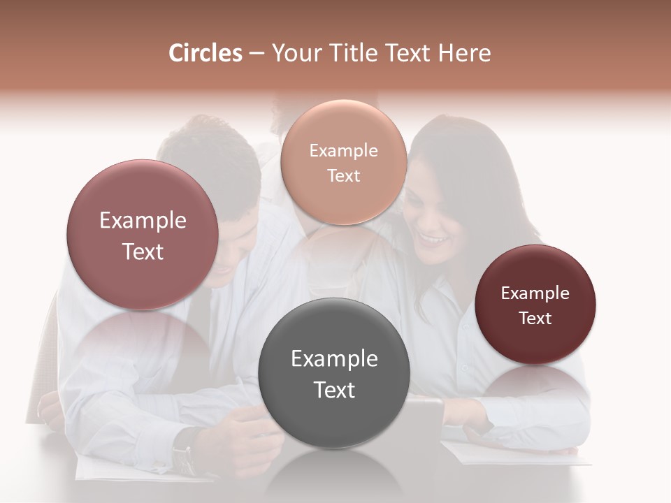 Leadership Team Three PowerPoint Template