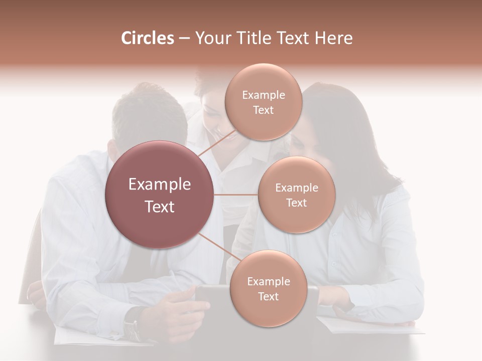 Leadership Team Three PowerPoint Template