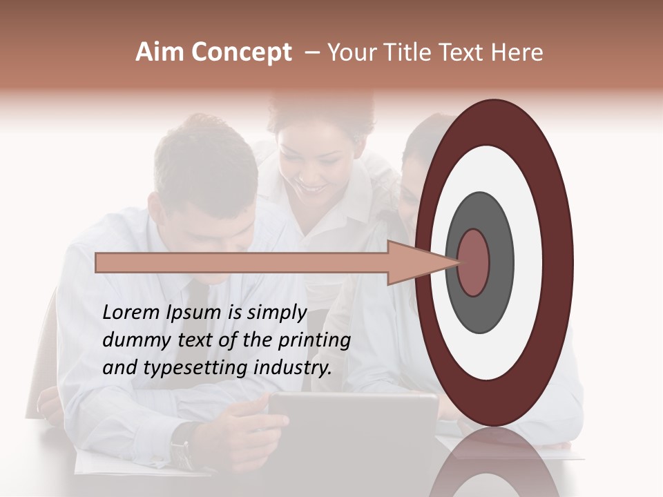 Leadership Team Three PowerPoint Template