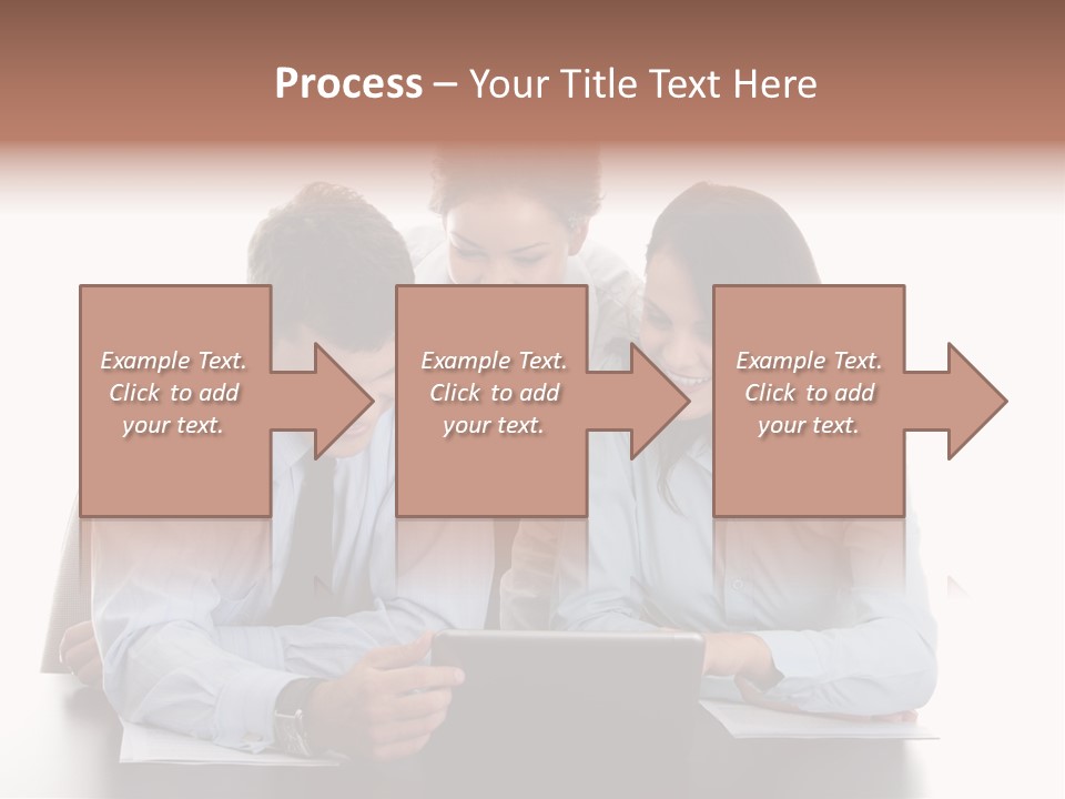 Leadership Team Three PowerPoint Template