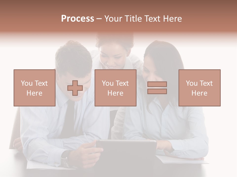 Leadership Team Three PowerPoint Template