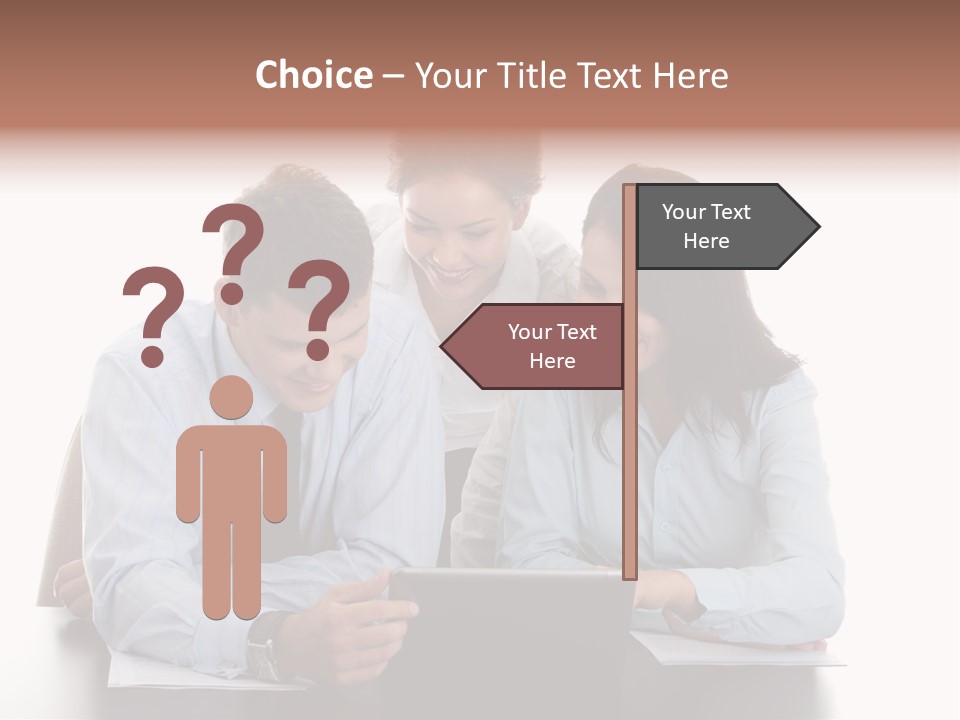 Leadership Team Three PowerPoint Template