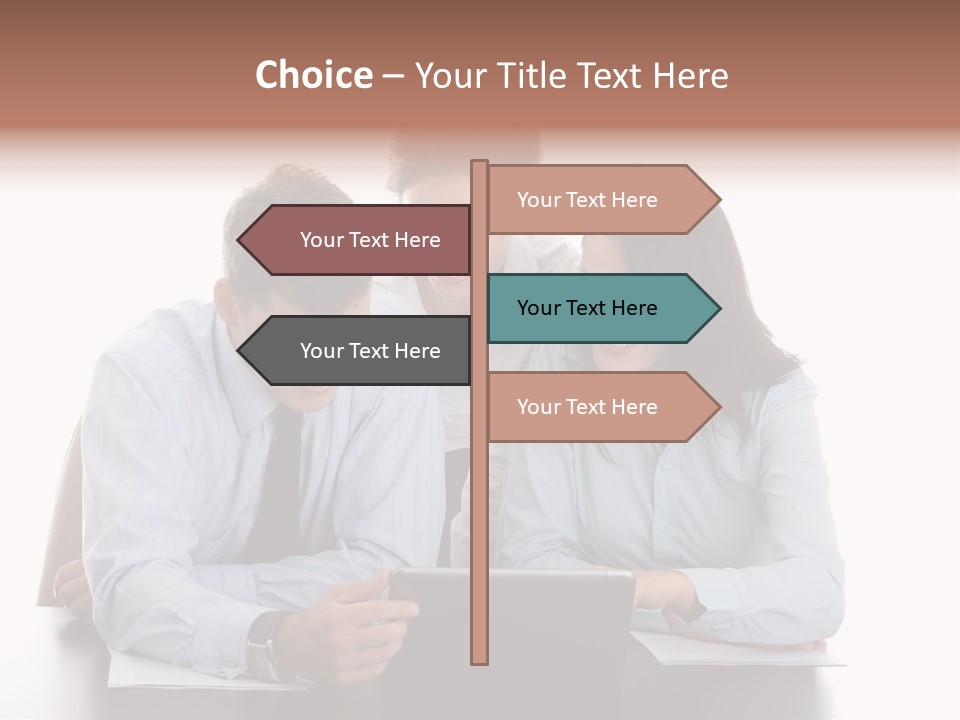 Leadership Team Three PowerPoint Template