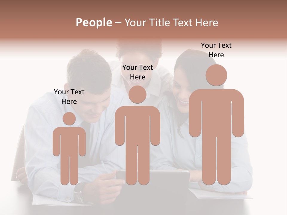 Leadership Team Three PowerPoint Template