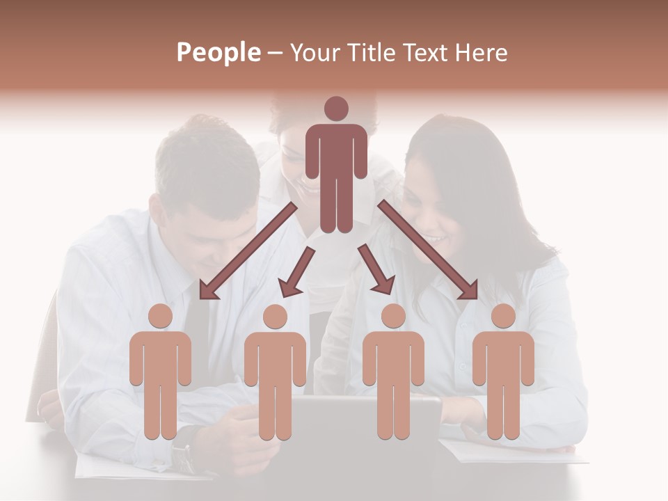 Leadership Team Three PowerPoint Template