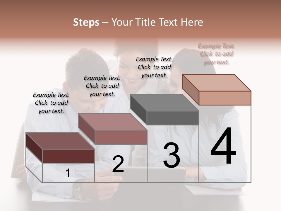 Leadership Team Three PowerPoint Template