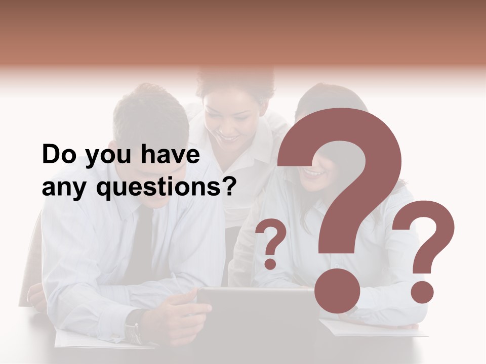 Leadership Team Three PowerPoint Template