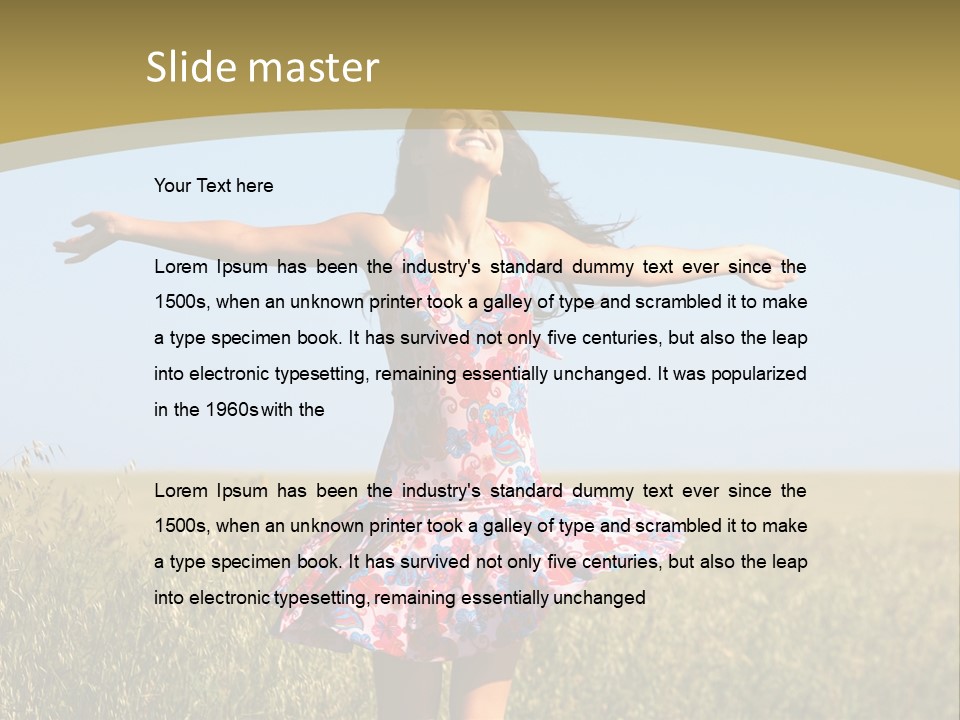 Summertime Beauty Positivity PowerPoint Template