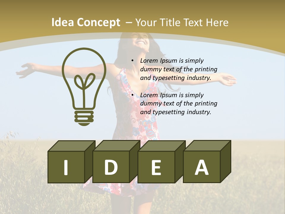 Summertime Beauty Positivity PowerPoint Template