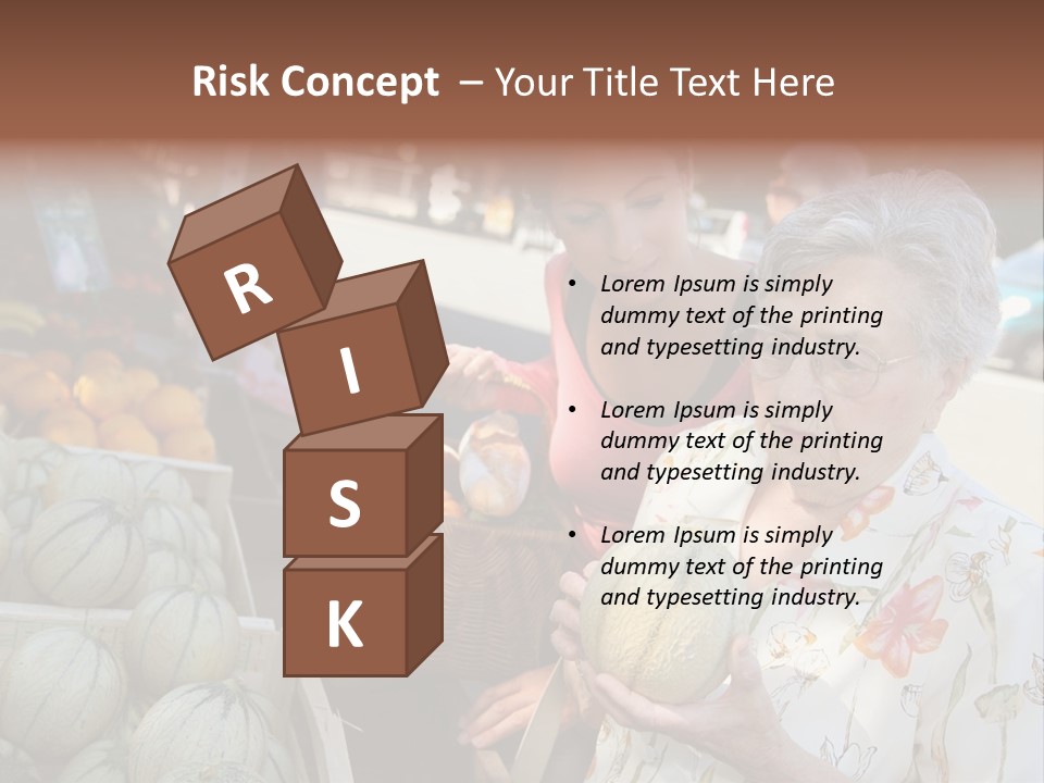 Security Woman Person PowerPoint Template