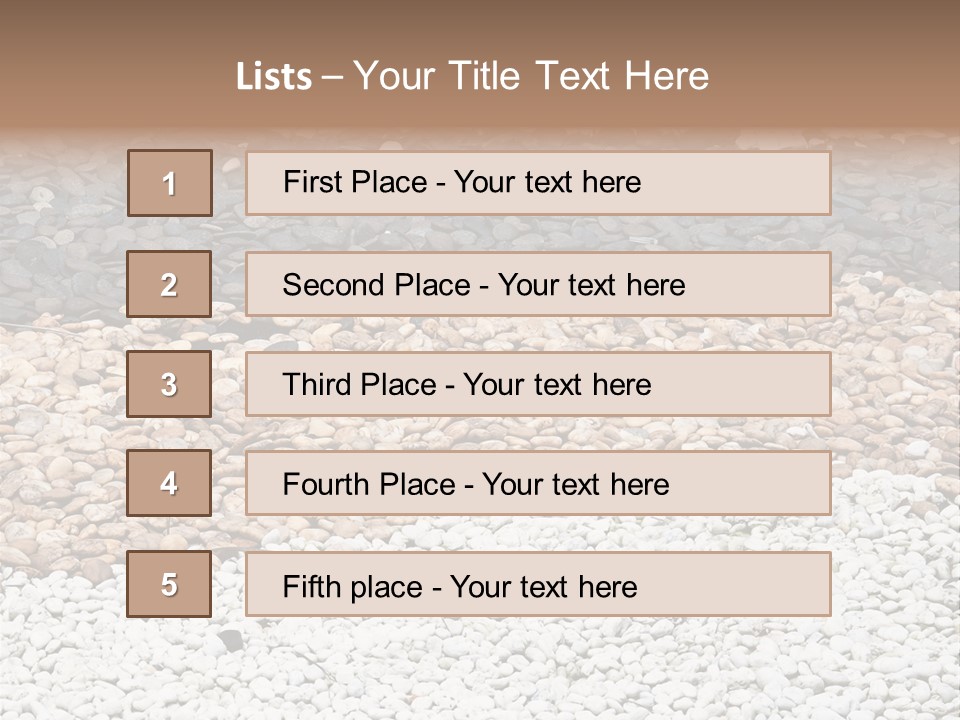Mineral River Material PowerPoint Template
