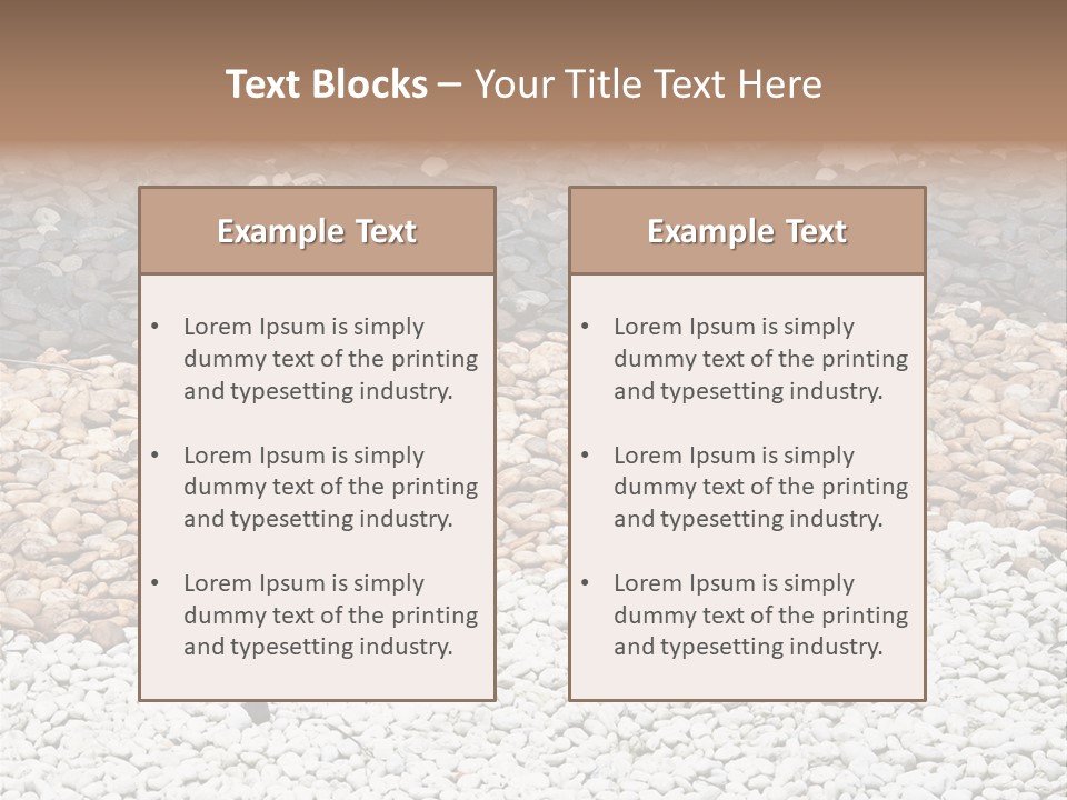 Mineral River Material PowerPoint Template