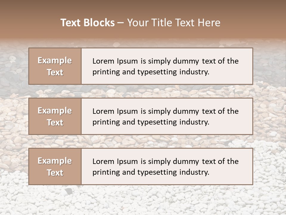 Mineral River Material PowerPoint Template