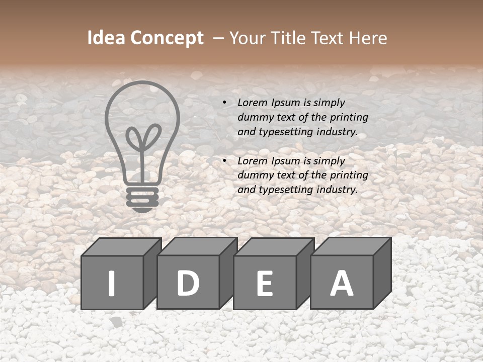Mineral River Material PowerPoint Template