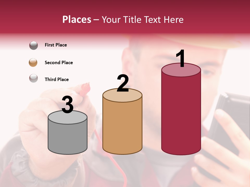 Construction Touch Helmet PowerPoint Template