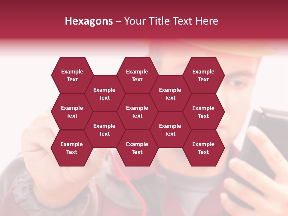 Construction Touch Helmet PowerPoint Template