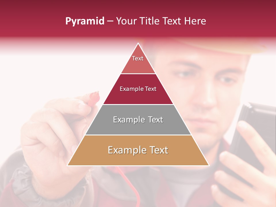 Construction Touch Helmet PowerPoint Template