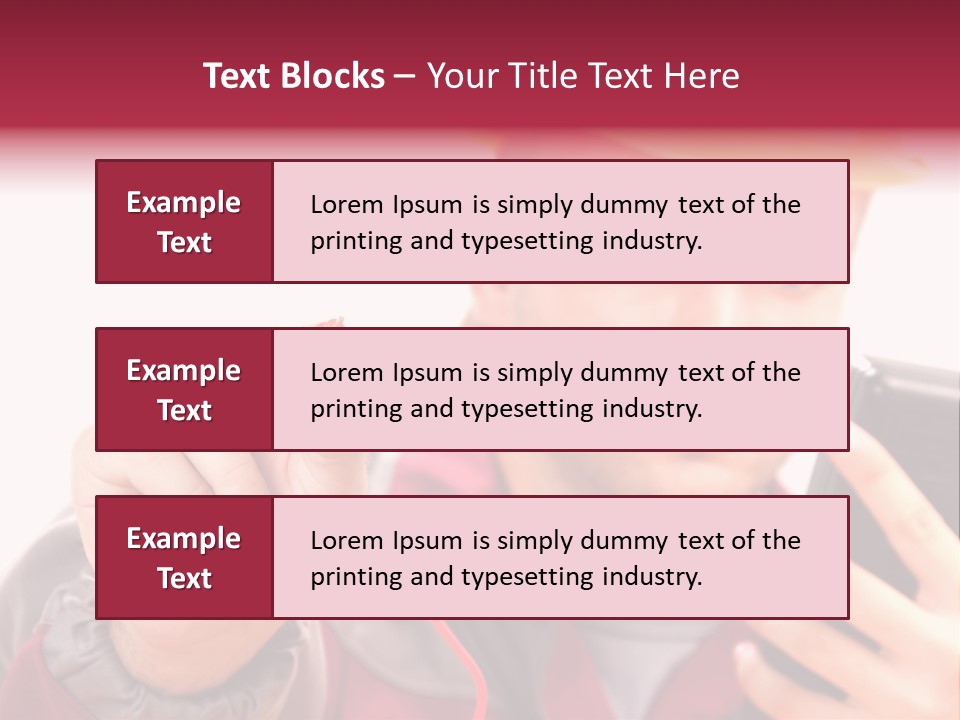 Construction Touch Helmet PowerPoint Template