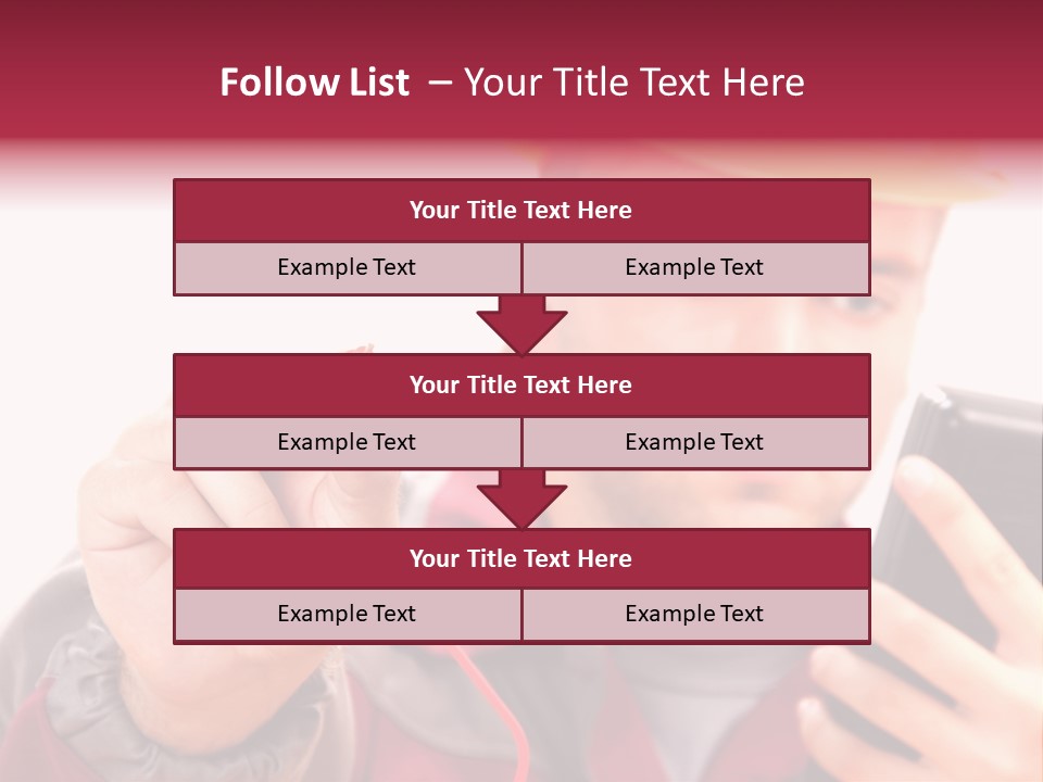 Construction Touch Helmet PowerPoint Template