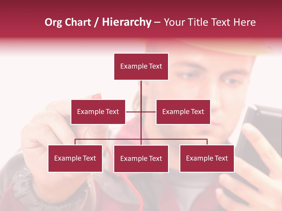 Construction Touch Helmet PowerPoint Template