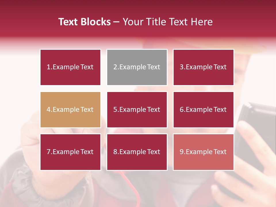 Construction Touch Helmet PowerPoint Template