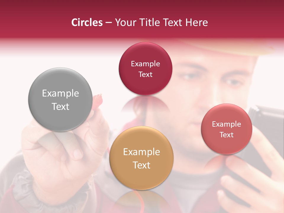 Construction Touch Helmet PowerPoint Template