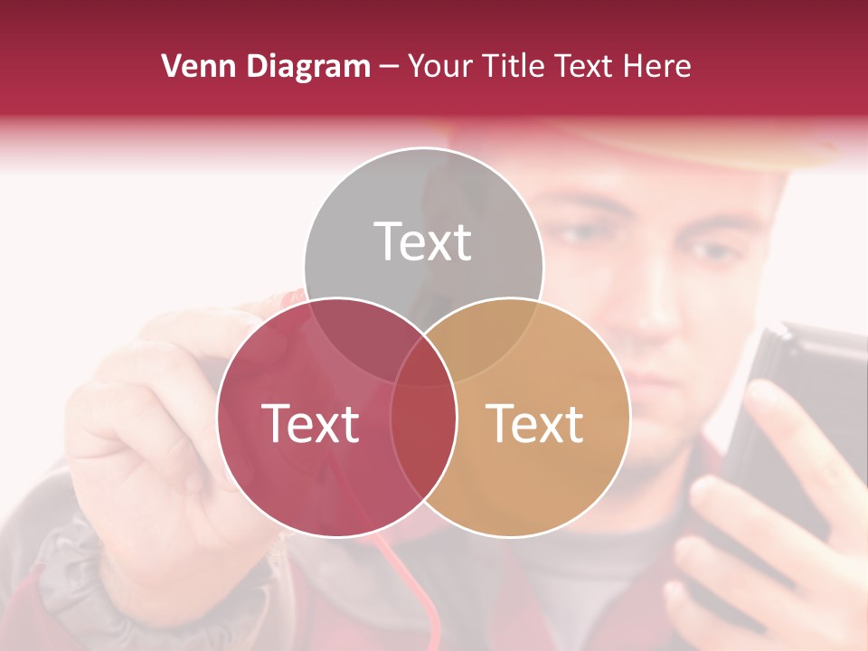 Construction Touch Helmet PowerPoint Template