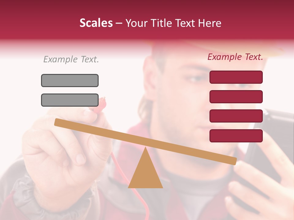 Construction Touch Helmet PowerPoint Template