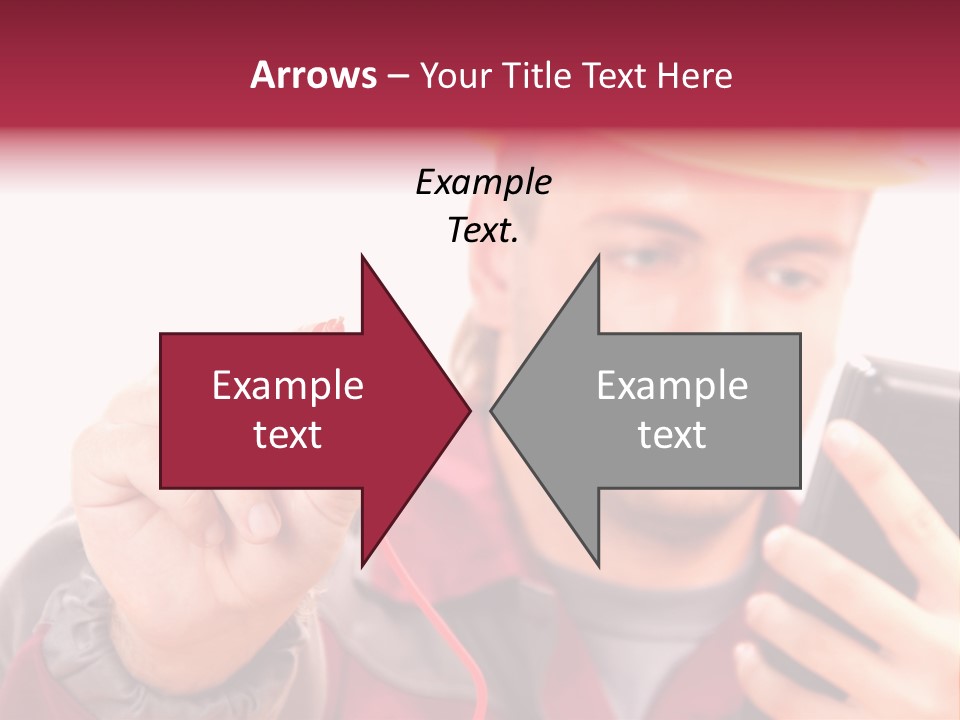 Construction Touch Helmet PowerPoint Template