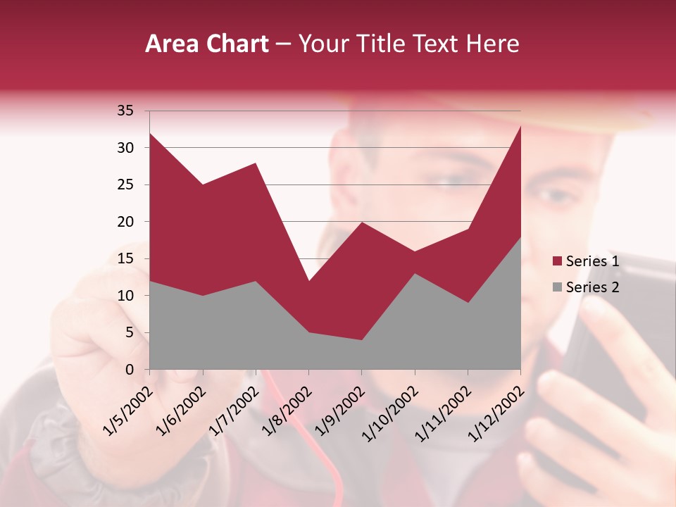 Construction Touch Helmet PowerPoint Template