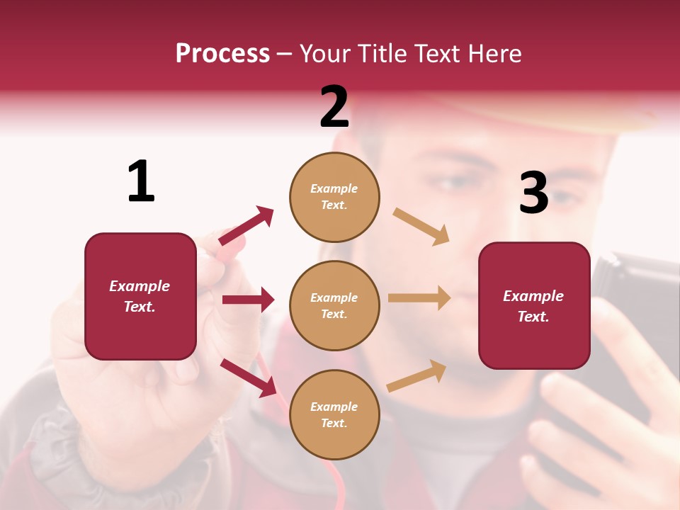 Construction Touch Helmet PowerPoint Template