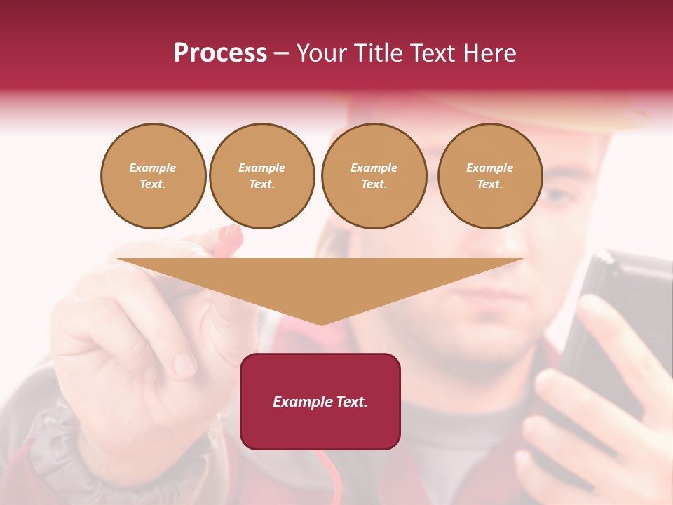 Construction Touch Helmet PowerPoint Template